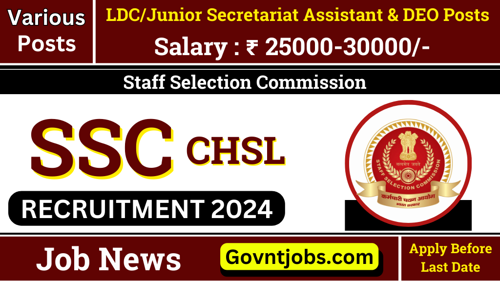 SSC CHSL Recruitment 2024